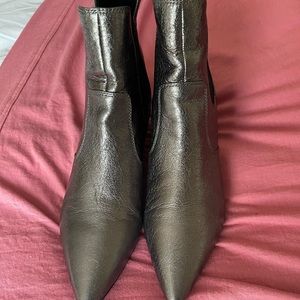 Kendal and Kylie silver boots